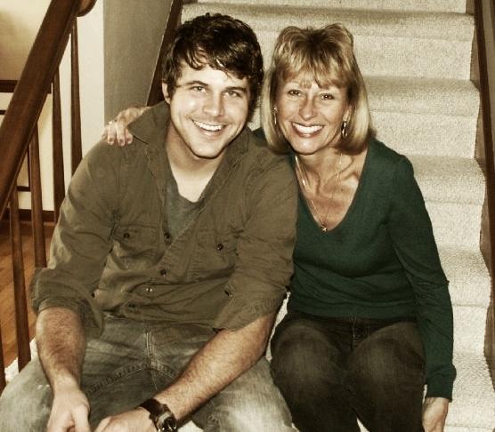 Debbie Benham with son Kyle Benham